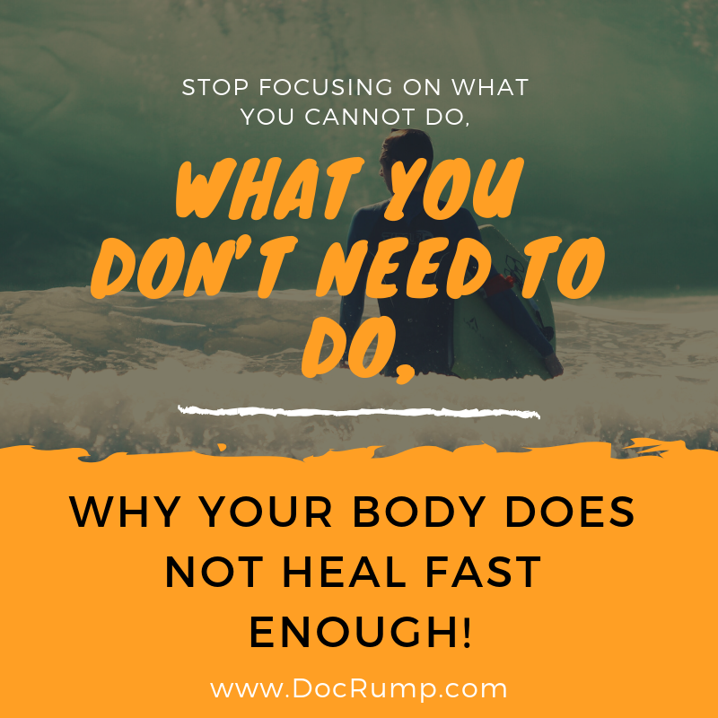 Why Your Body Does Not Heal Fast Enough!